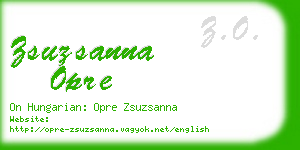 zsuzsanna opre business card